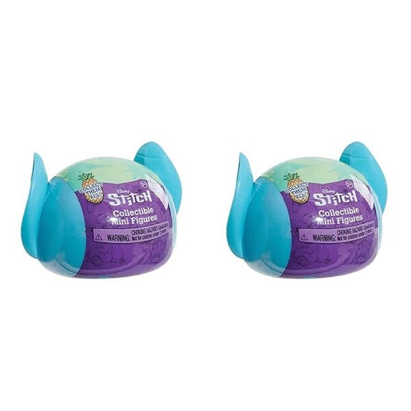 2PK Disney Stitch Swirl-A-Stitch Clip On Figure Kids/Children Toy Assorted 3y+