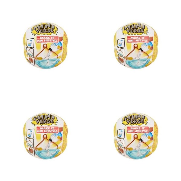 4PK MGA's Miniverse Make It Mini Lifestyle Home Series 1B Assorted 8y+