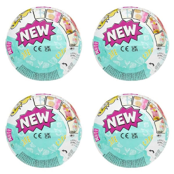 4PK MGA's Miniverse Make It Mini Foods Cafe Series Miniatures 3B Assorted 8y+