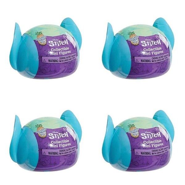 4PK Disney Stitch Swirl-A-Stitch Clip On Figure Kids/Children Toy Assorted 3y+