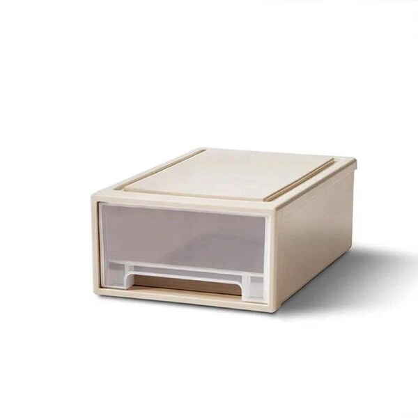 Transparent Stackable Drawer Storage Box for Shoes Clothes Household Organiser