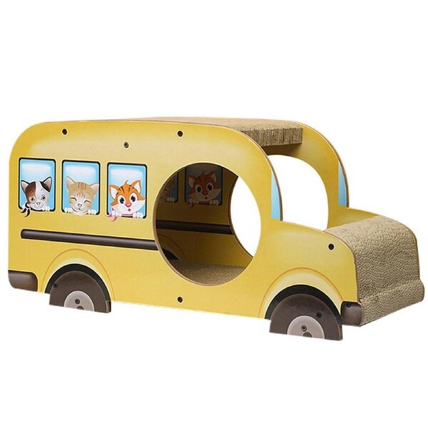 Car Shaped Cat Scratcher Bed Large Durable Cat Nest Claw Grinder Scratch Pad Toy