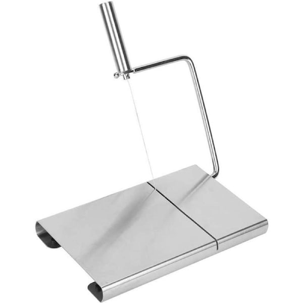 Stainless Steel Cheese Slicer Wire Cutter with Non Slip Base for Butter and Cake
