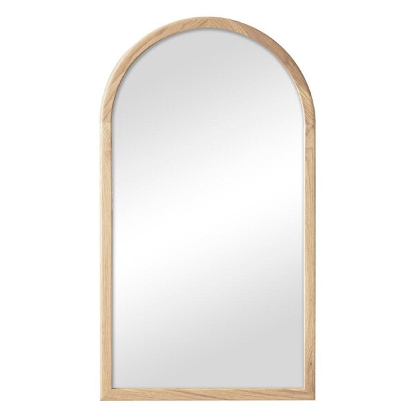 Cooper & Co. Oakleigh 80cm Solid Oakwood Arch Mirror