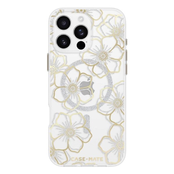 Case Mate Floral Gems MagSafe Case for iPhone 16 Pro Max - Gold [CM054458]