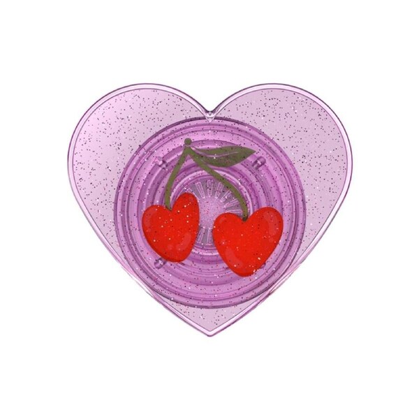 [808941] Popsockets Universal PopGrip - Glitter Sugar Plum Cherry