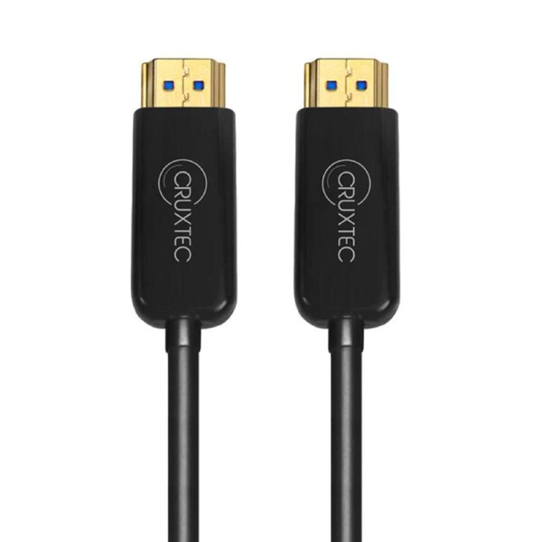 Cruxtec HDMI 2.0 Male to Male Ultra-HD Optical Fiber Cable - 20m (HS20-20-BK)