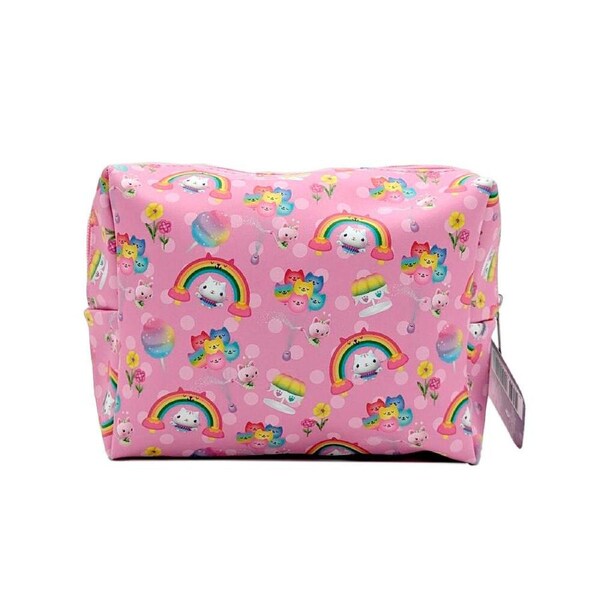 Gabbys Dollhouse Cosmetic Bag Kids/Children Makeup Brush/Lipstick Pouch Pink
