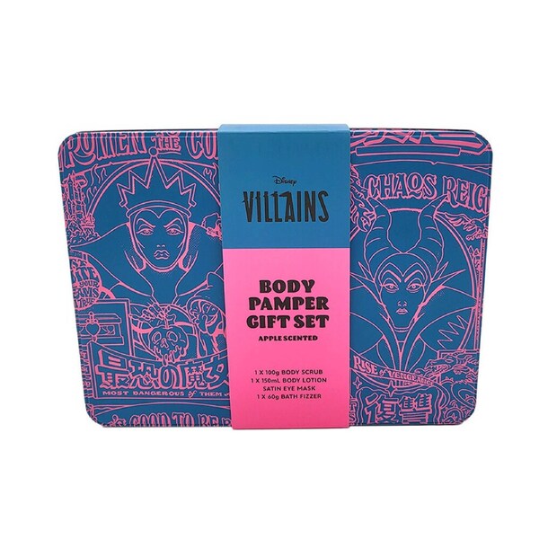 5pc Disney Villains Body Pamper Kids/Children Relaxation Self Care Gift Set
