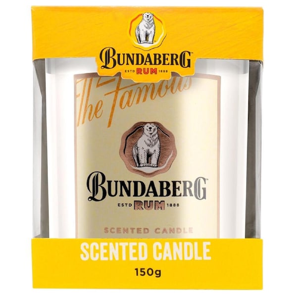 Bundaberg Rum Scented Candle Home/Room Scent Tabletop Decor Fragrance 150g