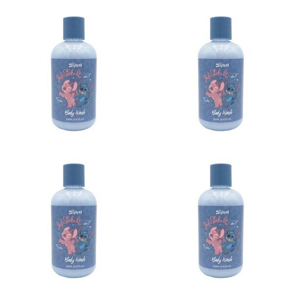 4PK Disney Lilo & Stitch Body Wash Kids/Children Bath Shower Liquid Soap 250ml