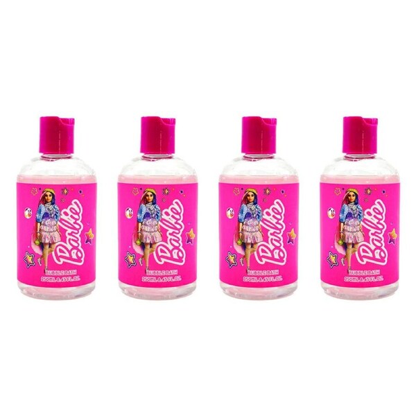 4PK Barbie Extra Range Scented Moisturizing 250ml Kids Bubble Bath - Assorted