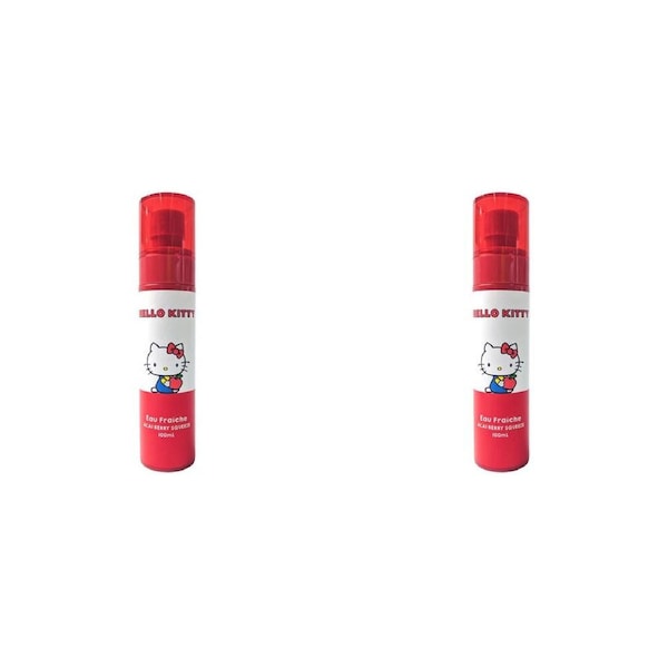 2PK Hello Kitty Eau Fraiche Kids/Children Perfume Acai Berry Squeeze Scent 100ml