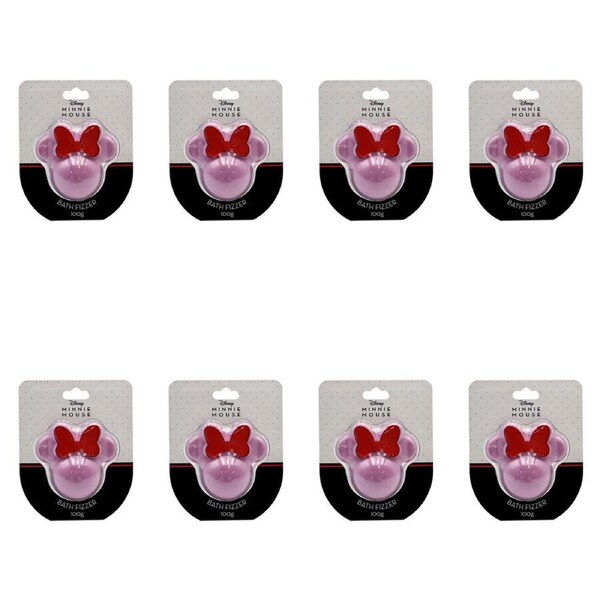 8PK Disney Mickey & Minnie Mouse Bath & Body Range 100g Kids Bath Fizzer/Bomb