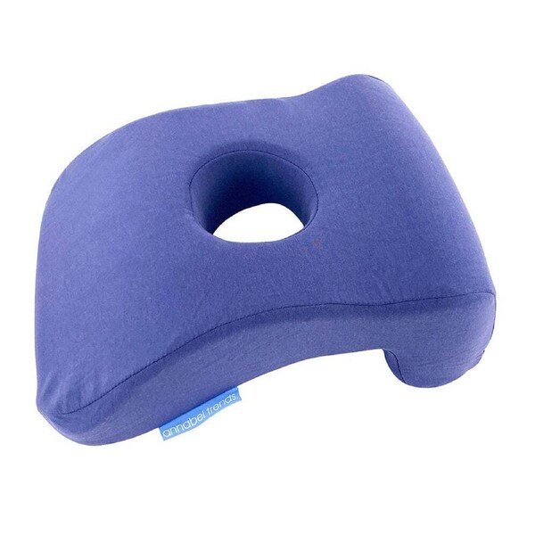 Annabel Trends Elevated Breathe Easy Beach Pillow 30x23cm Soft Memory Foam Navy