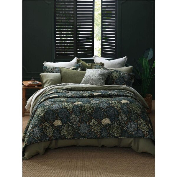 MM Linen 220x240cm Limetta Linen/Cotton Coverlet Bed Cover Bedroom Decor