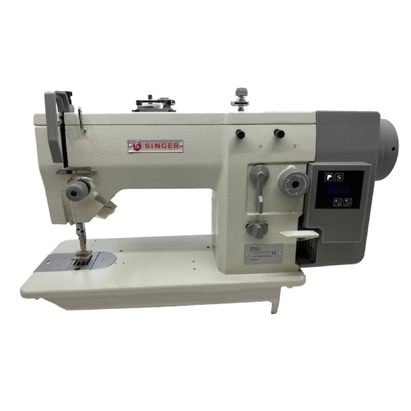 SINGER 20G Direct Drive Energy Saving Straight and Zig Zag lockstitch Industrial Sewing Machine with Table