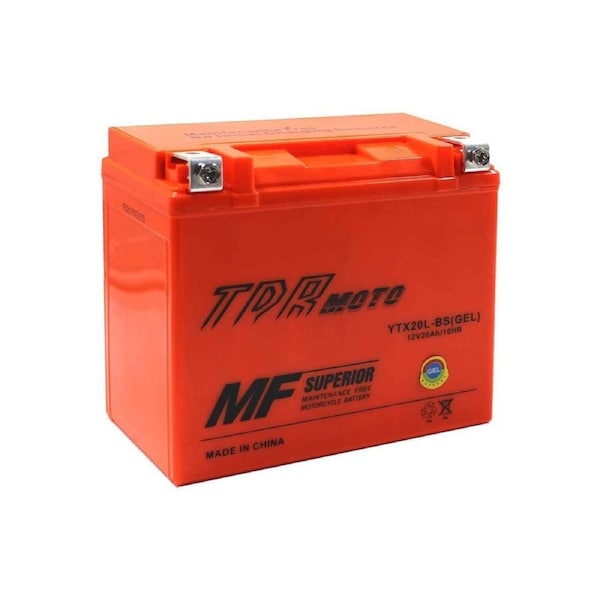 TDR YTX14AHL-BS 12V 14AH 210CCA GEL Motorcycle Battery Maintenance-Free AGM Technology Motorbike ATV Snowmobile Dirt Bike Watercraft Replacement CB14L-A1 CB14L-A2 CB14L-B2