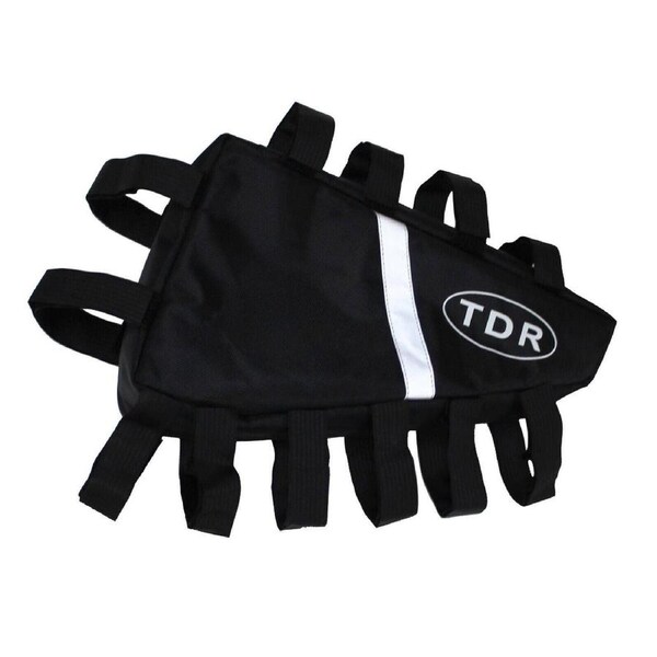 TDR Waterproof Mountain Bike Lithium Battery Storage Bag Bicycle Triangle Frame Pack Oxford Cloth PVC Grid Material Electric Bike Road Bike Water Resistant