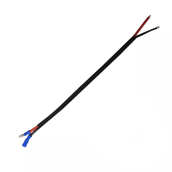 TDR Bullet Type Connector with 14AWG Cable for RC Speed Controller and E-Bike Battery, 300mm Length, Solderable Metal Connectors