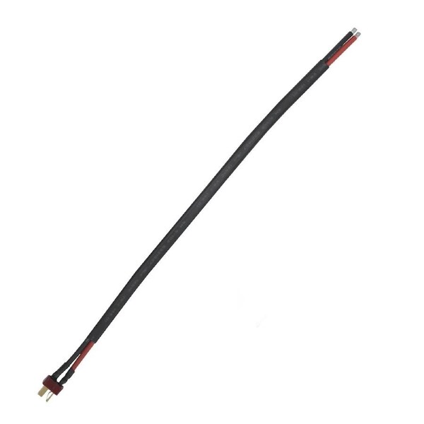 TDR Dean T Style Male Plug Connector with 14AWG Cable for RC Speed Controller, ESC, and E-Bike Battery, 300mm Length