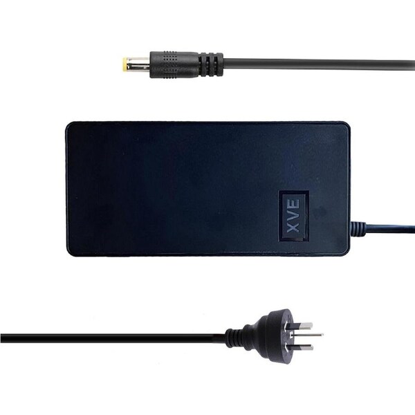 XVE Fast Lithium Battery Charger - Input: 100V-240VAC, Output: 54.6V 3A, Suitable for 48V Electric Bike Scooter, Connector DC 5.5mm x 2.1mm x 10mm Round Plug Australian Approved Standard