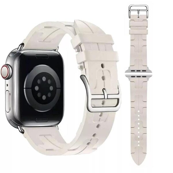 White For Apple Watch Band iWatch Strap Series 10 SE 9 8 46mm Wristwatch 44mm