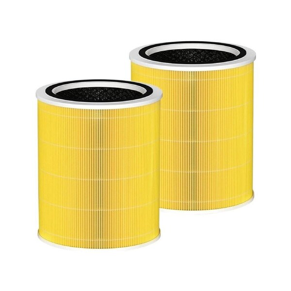 iDeer Life [2PK] Compatible HEPA Filter LEVOIT CORE 400 Air Purifier - Yellow