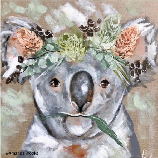 Lilli Rock Koala Trivet Dolomite Stone/Cork Square Heat Resistant Pad 20x20cm