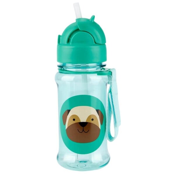 Skip Hop Zoo Tritan Renew Straw Bottle - Pug
