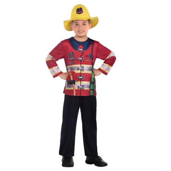 Sustainable Fire Fighter Kids Costume Size 8-10 Years