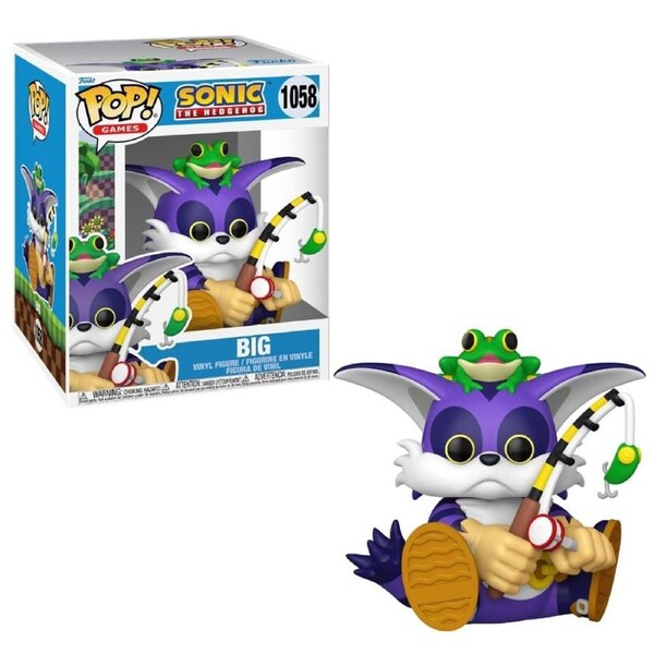 Sonic the Hedgehog Big the Cat with Froggy 6 inch Funko POP! Vinyl
