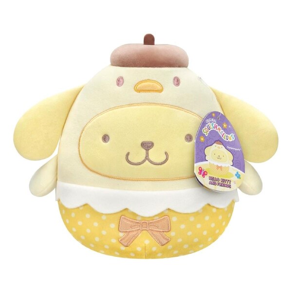 Squishmallows Easter Hello Kitty and Friends Pompompurin Chick 8 inch Plush