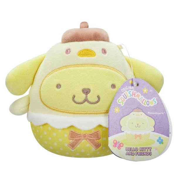 Squishmallows Easter Hello Kitty and Friends Pompompurin Chick 5 inch Plush