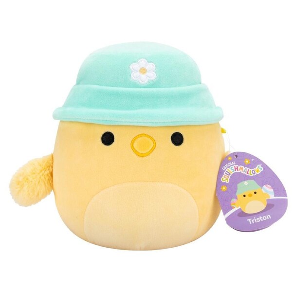 Squishmallows Easter Triston the Chick with Bucket Hat 7.5 inch Plush