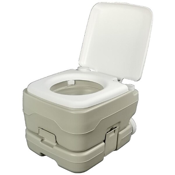 10L Portable Movable Camping Toilet for Caravan Travel Boating Fishing Flush Outdoor