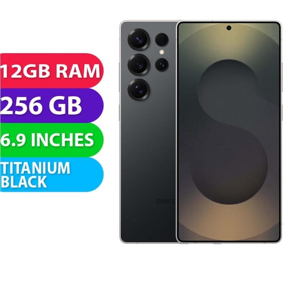 Samsung Galaxy S25 Ultra 5G (12GB RAM, 256GB, Titanium Black) - BRAND NEW