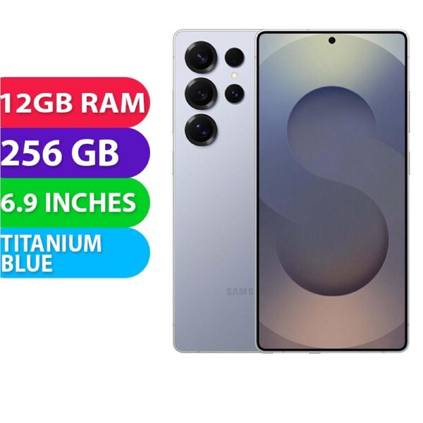 Samsung Galaxy S25 Ultra 5G (12GB RAM, 256GB, Titanium Blue) - BRAND NEW