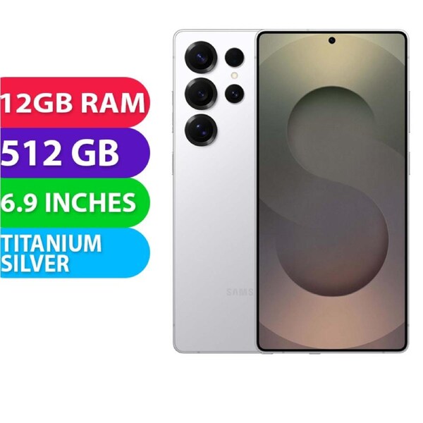Samsung Galaxy S25 Ultra 5G (12GB RAM, 512GB, Titanium Silver) - BRAND NEW