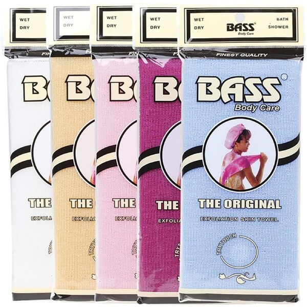Bass Body Care Exfoliating Skin Towel (Colour may vary)