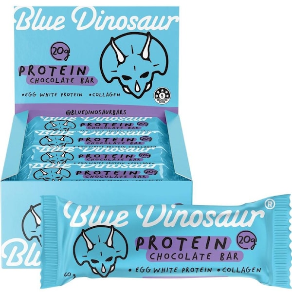 Blue Dinosaur Chocolate Protein Bar 60g (Pack of 12)