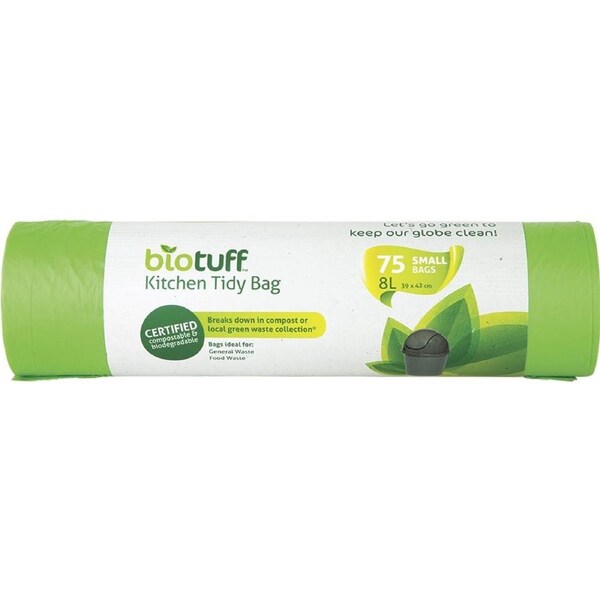 Biotuff Kitchen Tidy Bag Small 8L 75 Pack