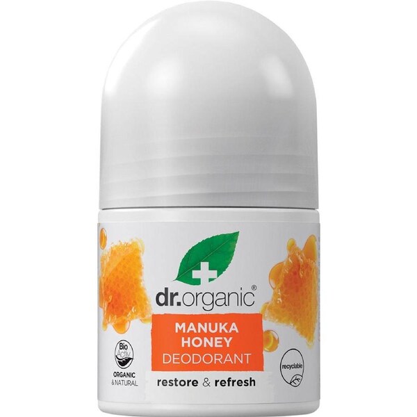 Dr Organic Roll-On Deodorant Manuka Honey 50ml