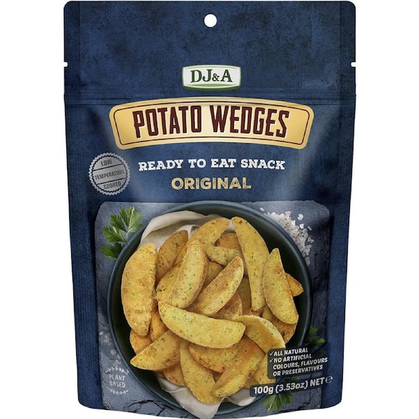DJ&A Potato Wedges Original 100g (Pack of 9)