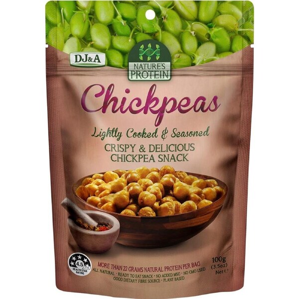 DJ&A Nature's Protein Chickpeas 100g (Pack of 12)