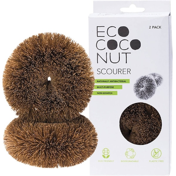Ecococonut Coconut Fibre Scourer 2 Pack