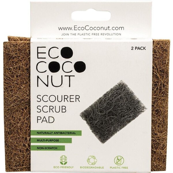 Ecococonut Scourer Scrub Pad 2 Pack