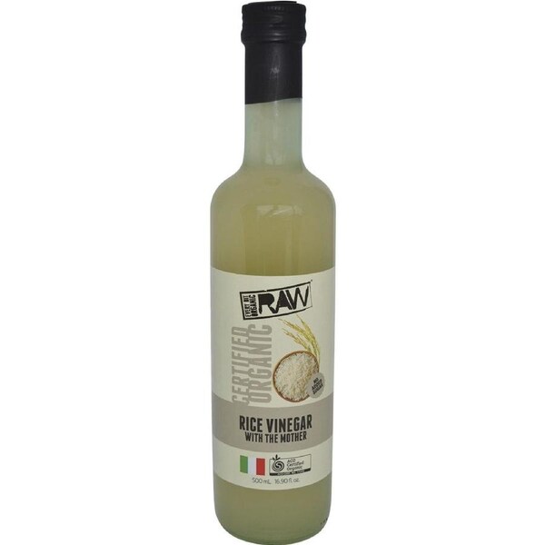 Every Bit Organic Rice Wine Vinegar with The Mother 500ml (Pack of 6)