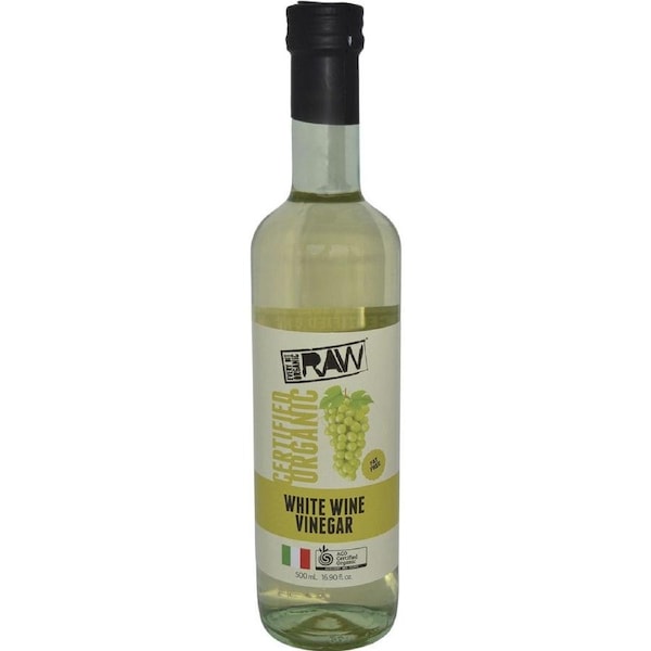 Every Bit Organic White Wine Vinegar 500ml (Pack of 6)