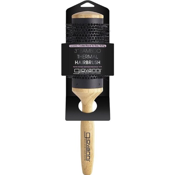 Giovanni Bamboo Hair Brush Thermal Ceramic Coated Barrel